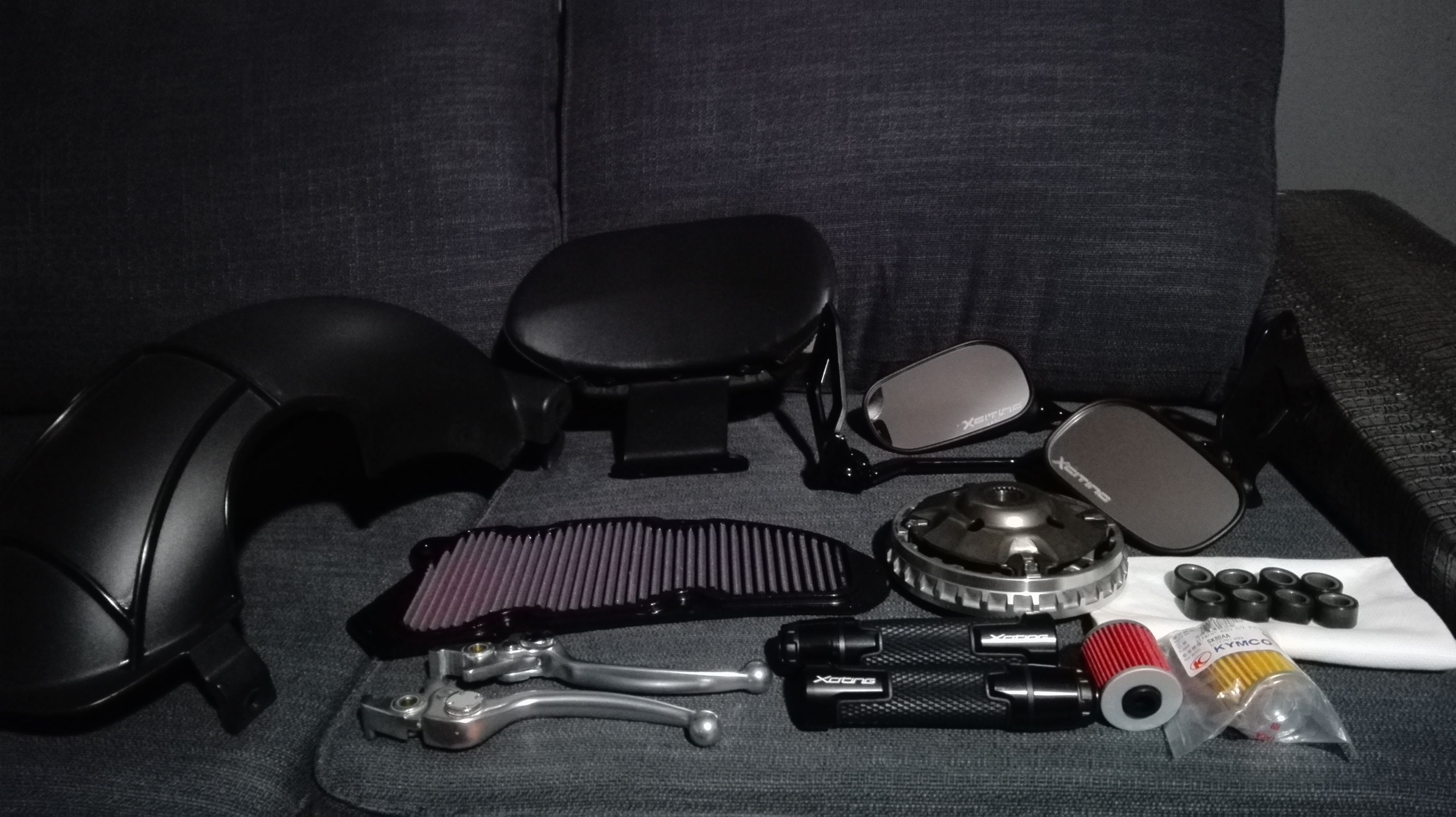 Vendo accesorios xciting 400